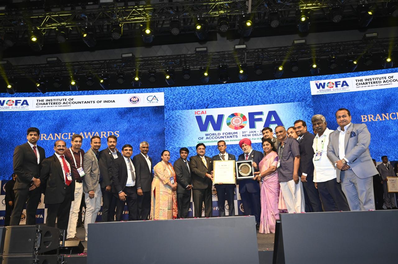 ICAI Awards 2024 - First Prize as the Best Branch of Regional Council under the Small Category